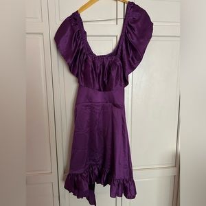 Betsy Johnson purple silk dress